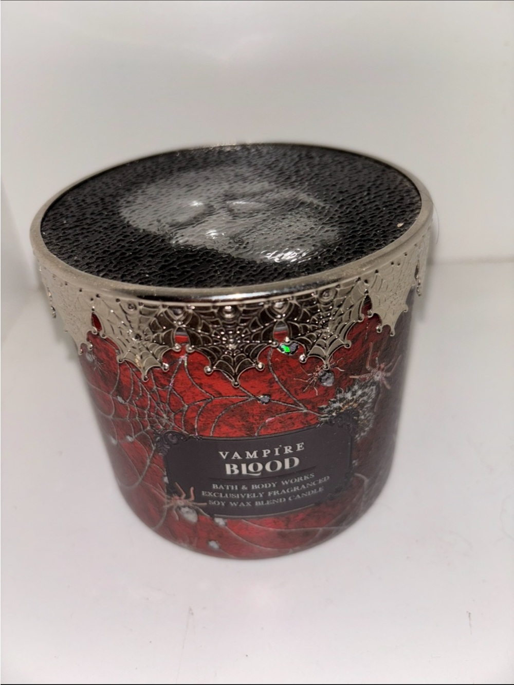 Bath & Body Works Vampire Blood Candle — Red and Black Gothic Jar